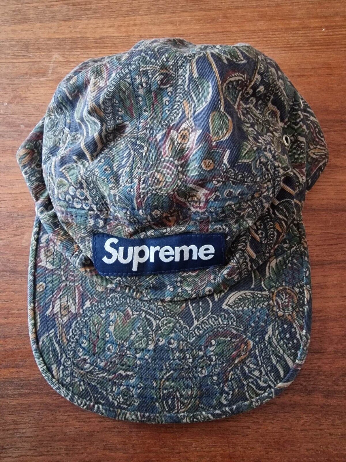 Supreme FW11 paisley camp cap 5 panel - Rare