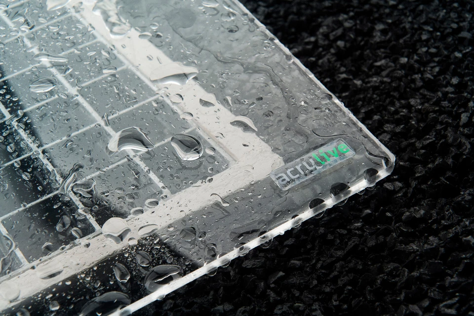 AcryFree 110 x 50 Lichtschachtabdeckung Kellerschachtabdeckung Regenschutz - Bild 2 von 4