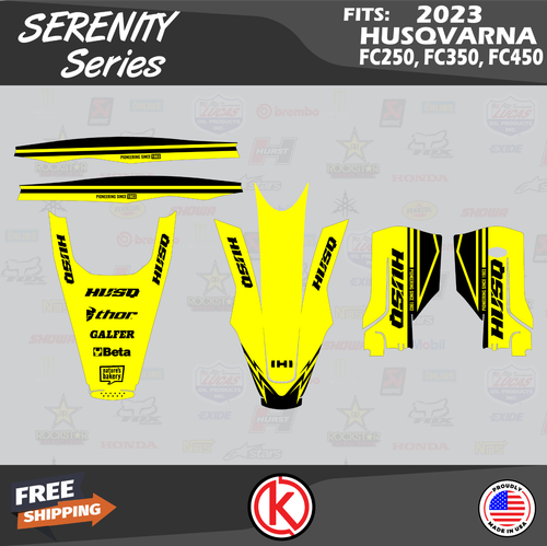 Graphics Kit for Husqvarna FC250 FC350 FC450 (2023+) Serenity Series-Yell Shift - Picture 4 of 6