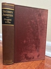 SECURITY ANALYSIS by GRAHAM and DODD - HB 1934 1st/5th INVESTING FINANCE ANTIQUE