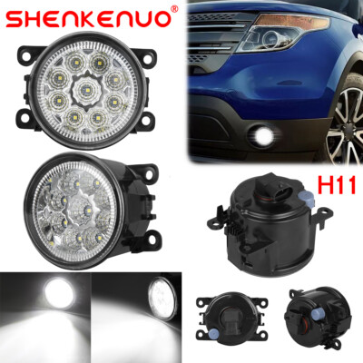 For Ford Explorer 2011 2012 2013 2014 2015 C-MAX LED Pair Bumper Lamp Fog Light