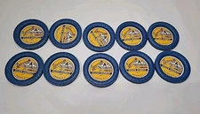 Vintage Milk Caps Lot of 10 New Waxed Paper Bottle Lids Lynworth Farms Fulton Ny