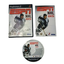 ESPN NHL 2K5 Hockey Video Game Sega Complete Rated E Playstation 2 PS2