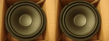 10'' Poly Home Audio Woofer Speakers Subwoofer Pair Replacement 160w 8ohm 10inch