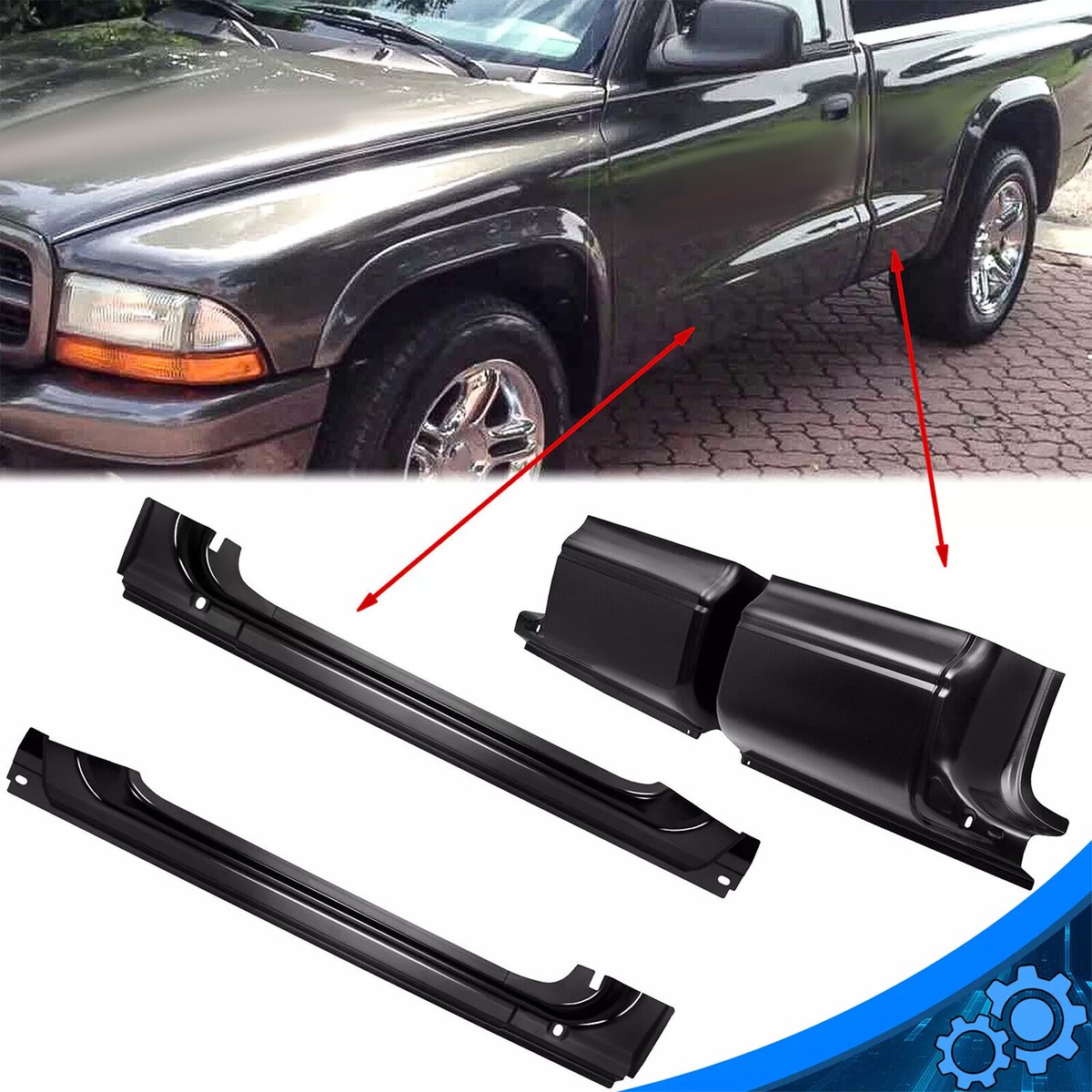 Driver Side Rocler Dakota Body Panel Dodge Dakota 2000-2004 Driver Side Rocker Panel ...