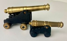 Toy Miniature Cannons Brass and Cast Iron. 2