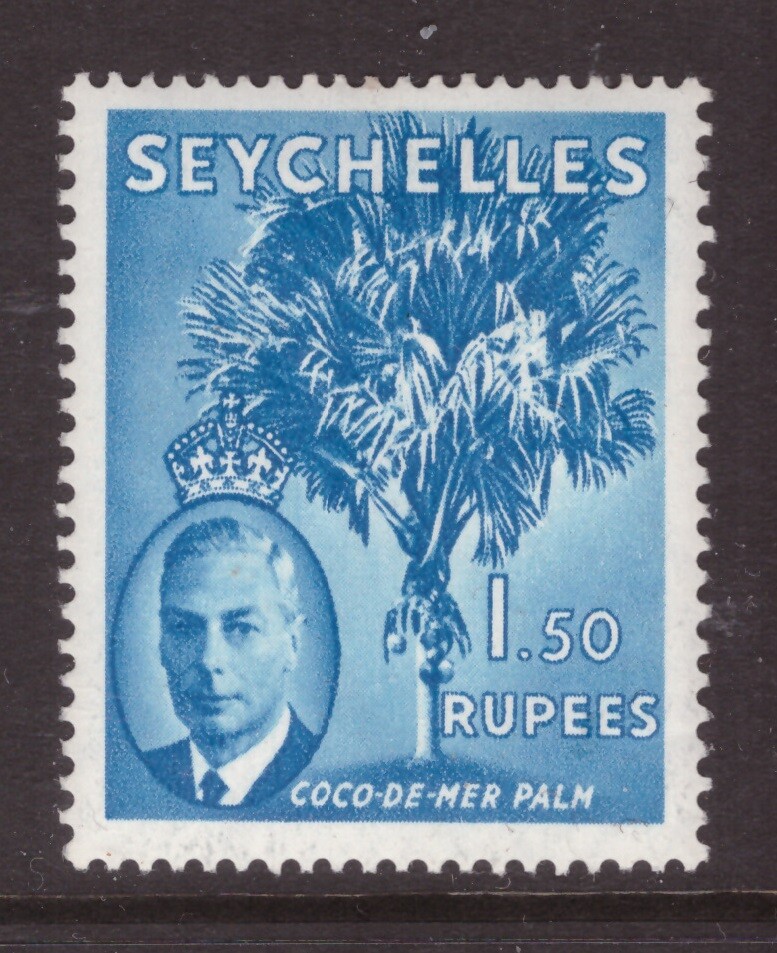 Seychelles King George VI 1952 1 50 Hin SG Rupees Mint 169 Mail Order