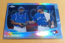 2013 Topps Chrome Refractor R.A. Dickey #62 - Blue Jays