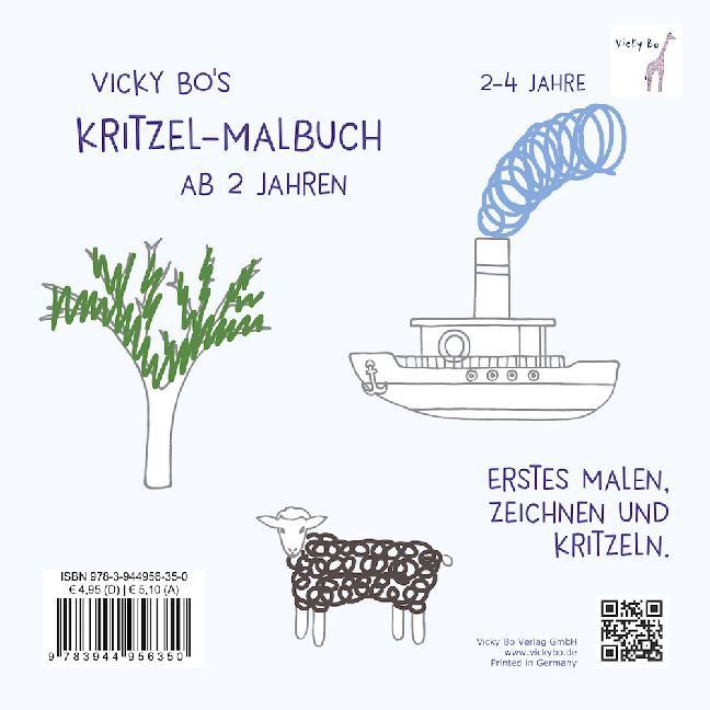 Thumbnail - Kritzel-malbuch Ab 2 Jahre | Vicky Bo | 2017 | Deutsch