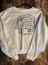 EUC Cup of Therapy Ivory Sweatshirt Women's size L