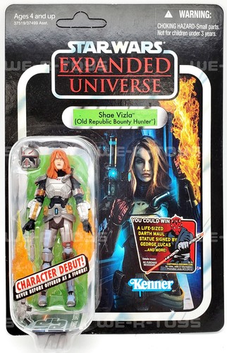 Star Wars Expanded Universe Shae Vizla Bounty Hunter UNPUNCHED Kenner NRFP - Picture 2 of 6