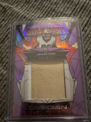 2024 Panini Obsidian - Rookie Eruption Materials Jaylan Ford #ERM-JFD Purple /49