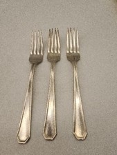 INT'L SILVERPLATE FLATWARE FORK STAMPED HALL X11 3 Forks