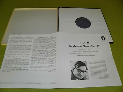 Bach - Keyboard Music Volume IV / Martin Galling / 1965 VOX Stereo