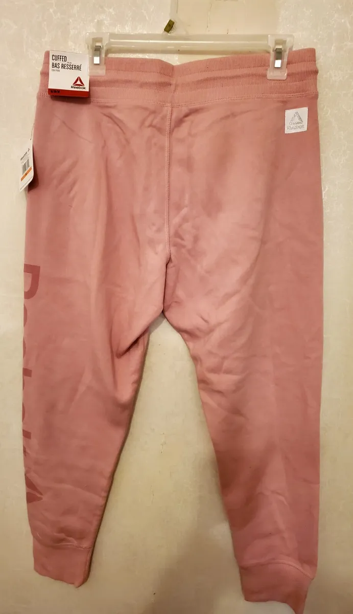 Reebok Cozy Cuffed Joggers In Pink, H49234
