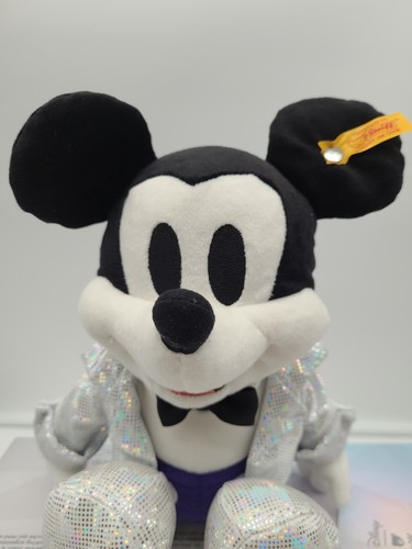 Disney Parks Store Mickey Mouse D100 12" Plush by Steiff 2023 NEW - Picture 4 of 19