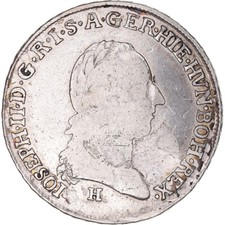 [#342031] Coin, Austrian Netherlands, Joseph II, 1/4 Kronenthaler, 1788, Günzbur