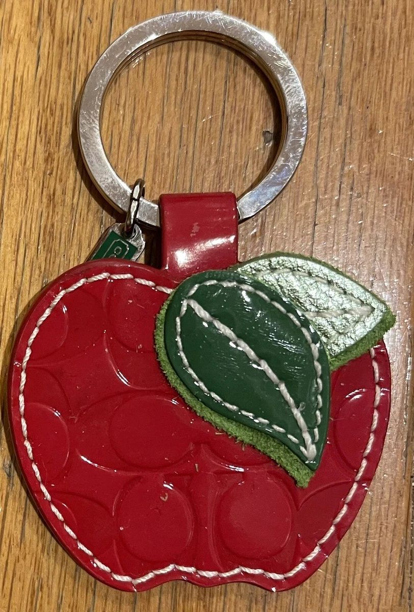 NWOT NWT Coach Red Apple Keychain Keyfob eBay