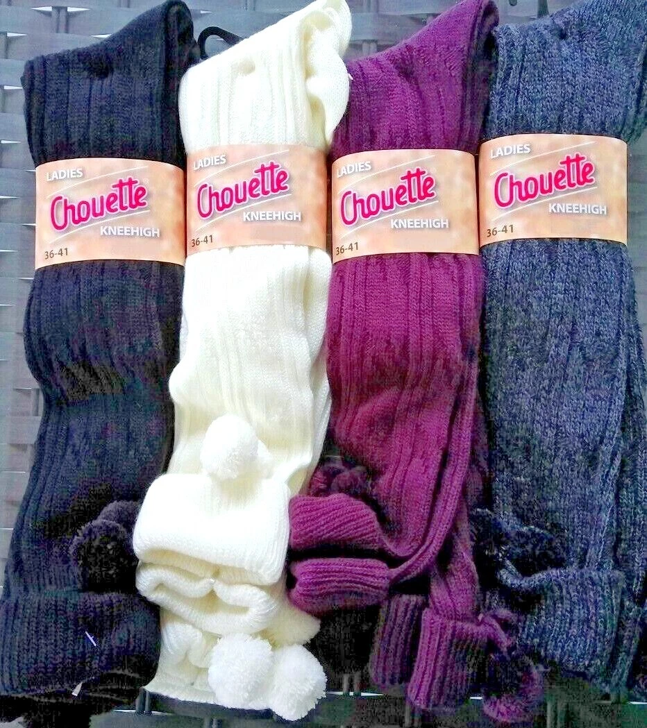 LOT de 2 paires de CHAUSSETTES HAUTES FEMME FANTAISIE ,36-41 ,COULEUR AU  CHOIX/7