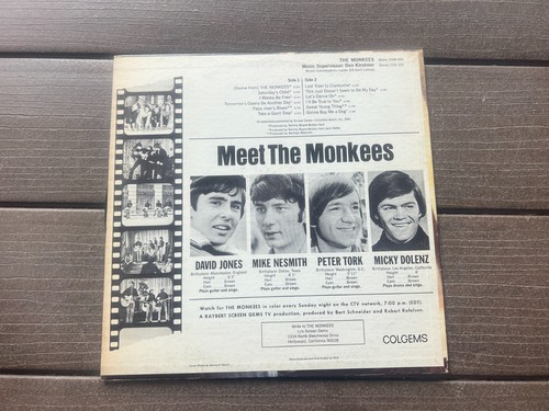 The Monkees – The Monkees - 1966 Colgems COM-101JACKET - vinyl RCA RECORD - Picture 2 of 7