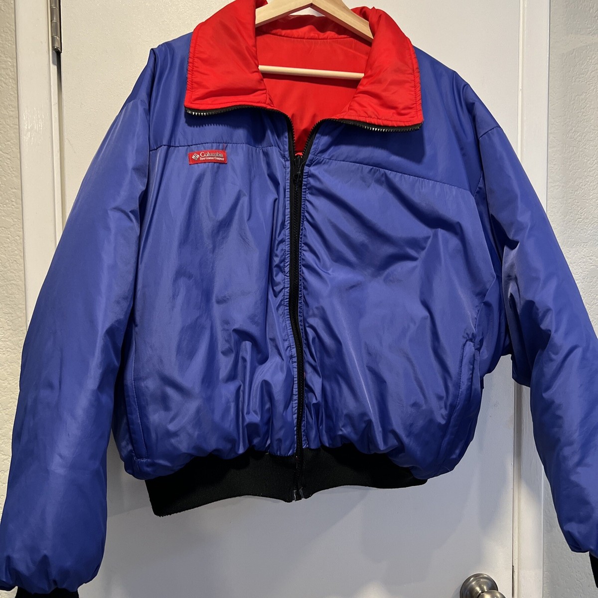 ジャケット・アウター 90s colombia reversible nylon jacket XL Vintage 90s Columbia Radial Sleeve Reversible Nylon Coat