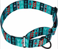 CollarDirect Tribal Aztec Nylon Martingale Dog Collar M