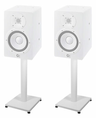 White 21  Steel Stands For Monitor Audio Radius 90 Bookshelf Speakers
