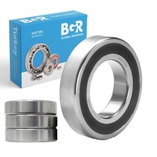 BGR 4 pcs 6207 2RS High Quality Double Rubber Sealed Ball Bearing, 35x72x17 mm