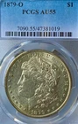 1879-O AU55 Defined Surfaces PCGS New Orleans Mint Morgan Silver Dollar