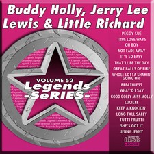 BUDDY HOLLY JERRY LEE LEGENDS SERIES VOL-52 KARAOKE CD G NEW IN PLASTIC /PRINT