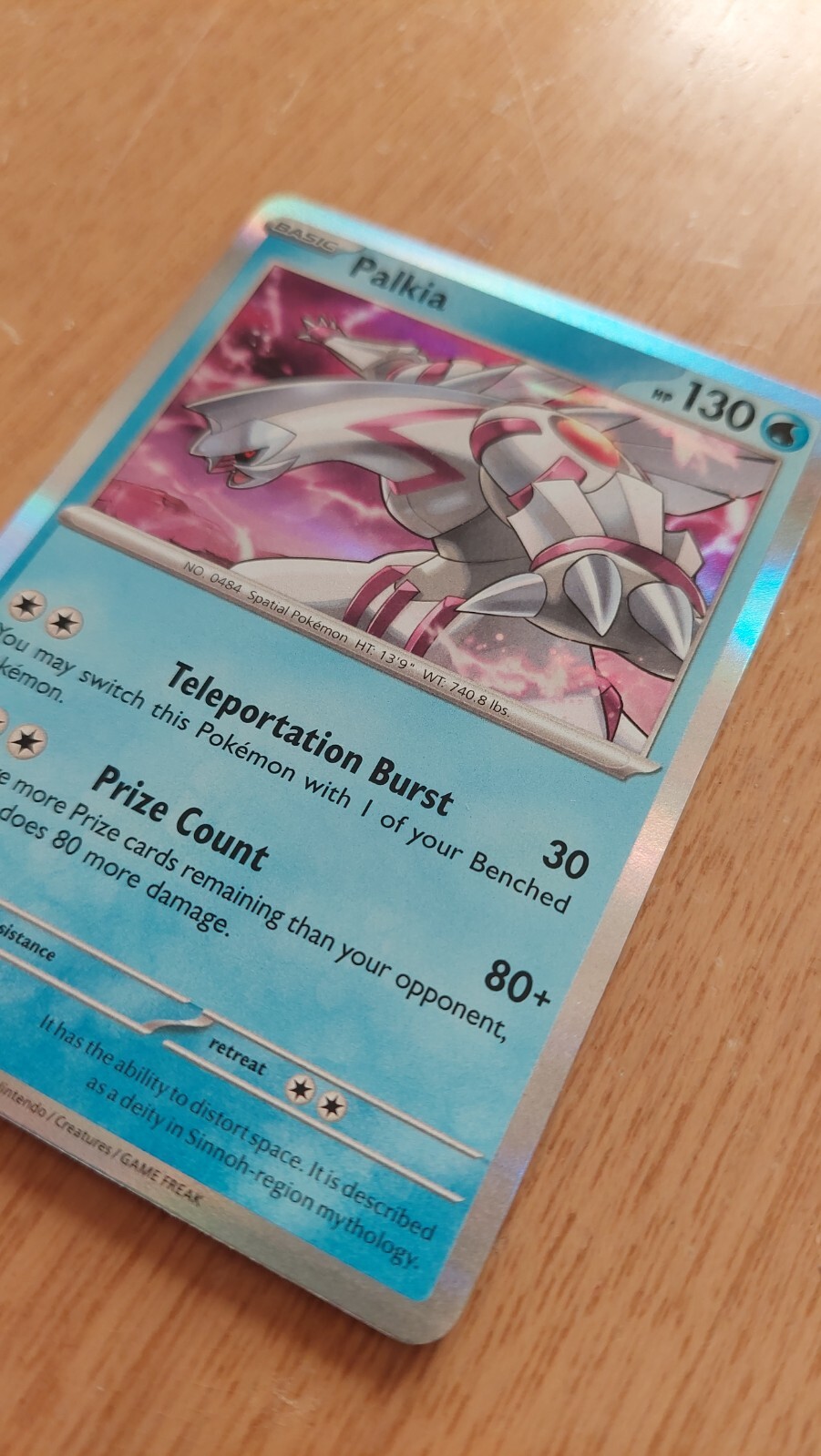 Palkia 40/182 Holographic Pokemon card