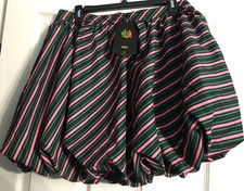 Womens Pink and Green Stripe Skirt Wicked the Movie Size Large NWT B2
