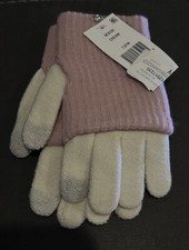 Steve Madden WM Gloves Pink /beige One Sz Retail 18