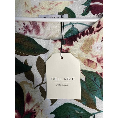 Cellabie Damen langarmiges Kleid mit Blumenmuster Baumwolle neu mit Etikett Größe M - Bild 3 von 11