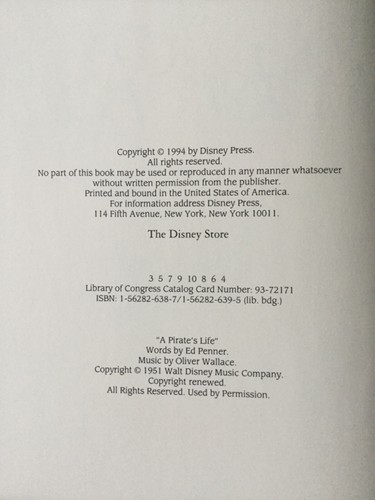 Peter Pan, Walt Disney, Hardcover w/dustjacket, 1994, Brand New - Picture 5 of 12