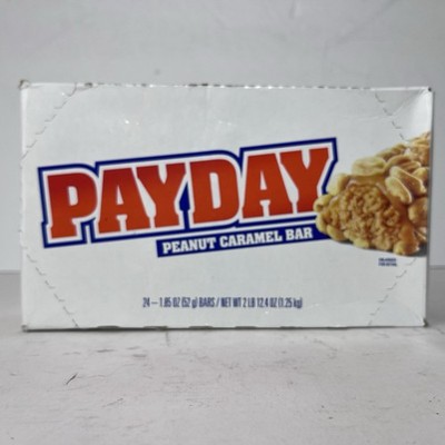 PAYDAY Peanut Caramel Candy Bars, 1.85 oz (24 Count) 2lbs Total - Free Shipping
