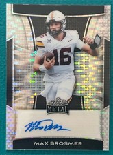 2025 Leaf Metal #BA-MB1 Max Brosmer Pulsar Autograph Auto #4/5 Gophers Vikings