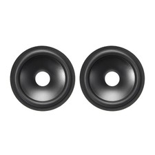 2.5" Paper Speaker Cone Subwoofer Cones Drum Paper 0.5" ID Rubber Surround 2 Pcs