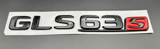 Mercedes Benz GLS63s GLS AMG 23mm Schwarz-Glanz Emblem Heckklappe SUV Aufkleber!