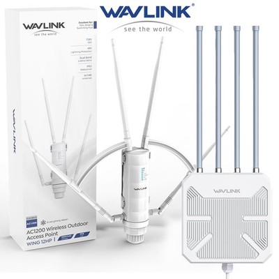 WAVLINK N300/AC600/AC1200/AX3000 Outdoor WLAN Repeater AP WiFi6 IP65 Wetterfest