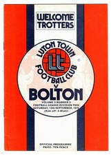 Luton Town - 1975-76 - Home Football Programmes