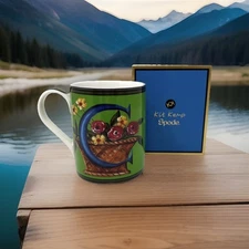 SPODE by Artist Kit Kemp Alphabet Mug - Letter "C" Coffee Cup Tea Lover Gift New