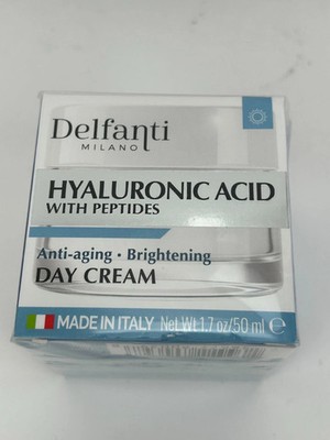 Delfanti Milano Hyaluronic With Peptides Day Cream 1.7 oz/ 50mL Made in Italy