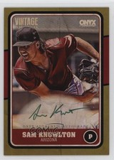 2025 Onyx Vintage Auto Gold Border /50 Sam Knowlton #VASAKN Auto 0j81