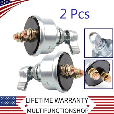 Silver 2 Post 12 V Racing Master.Battery Quick Disconnect Cut Off Kill Switch X2