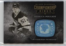2016-17 Upper Deck Black Diamond Championship Rings Gold Derrick Pouliot 0k70
