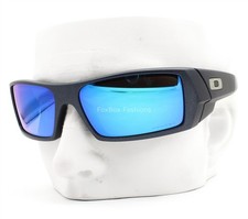 Oakley Gascan Forge Sunglasses Blue Steel Prizm Sapphire OO9014-D460 with Pouch