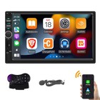 7'' Double 2 Din Car Radio Car Stereo Touch Screen Android Auto BT Apple CarPlay