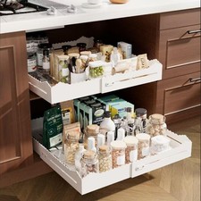 2 Pack Pull Out Cabinet Organizer, Expandable Width 12"-18" and Depth 13.7...