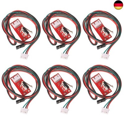 6 Stück Mechanischer Endschalter mit Kabel für 3D-Drucker Makerbot Prusa Mendel 